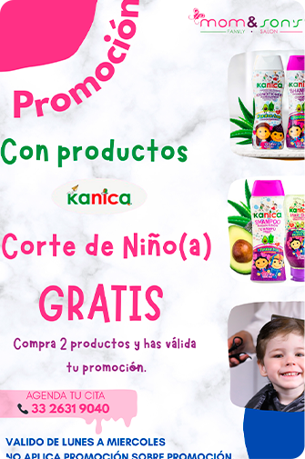 Promoción Corte de Cabello Mom and Sons